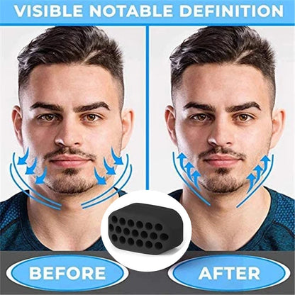 Silicone Jaw Line Exerciser Jawline Chew Ball Fitness Facial Toner Face and Neck Muscle Trainer Chin Cheek Exercise Jawliner