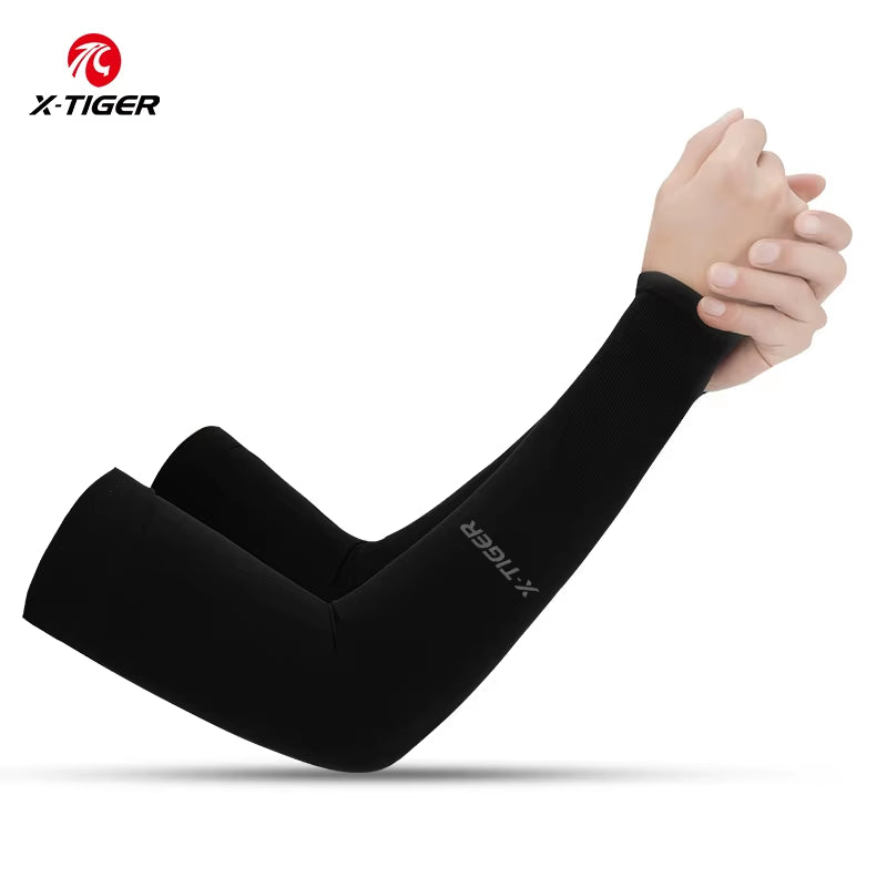 Cycling Arm Sleeves Ice Fabric Anti-Uv Sunscreen Running Cycling Sleeve Outdoor Sport Cycling Arm Warmers Men Women